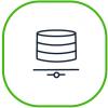 Almacenamiento de datos icono